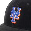New Era LP 59FIFTY Cap MLB New York Mets NYM Black Corduroy Side Exclusive to and This BB cap features a side patch and UV protection for everyday A
