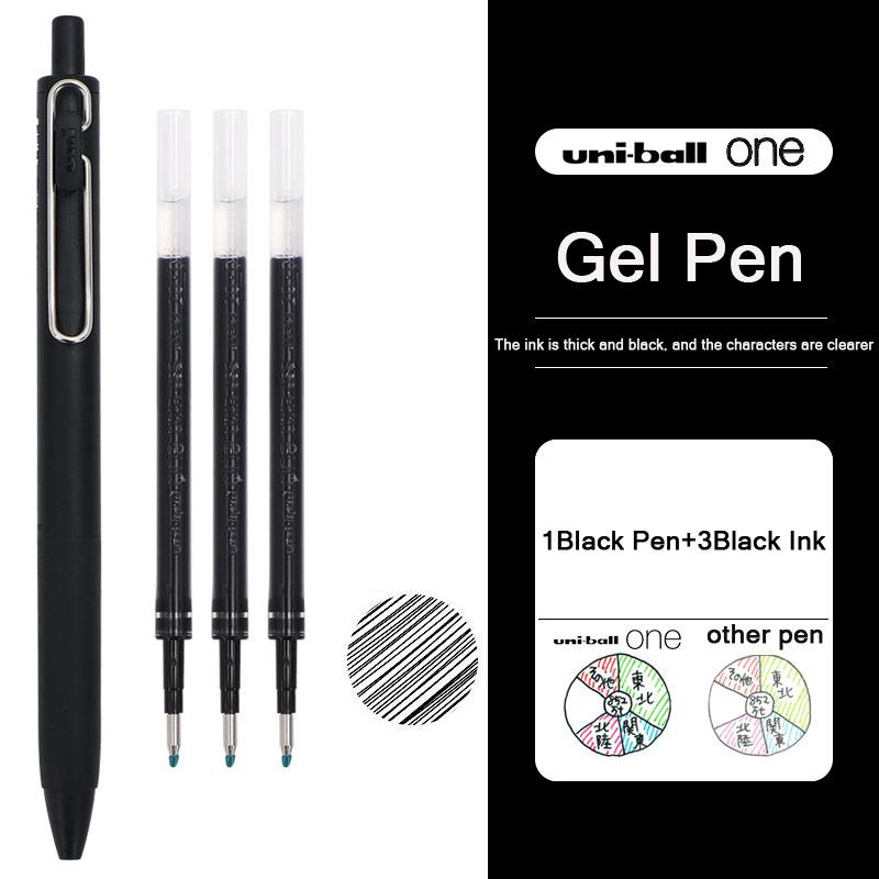 Uni Ball One Gel Pen UMN-S 0.5mm Thick Colorful Ink Handwriting Marking Pens, Japanese Stationery Awards Canetinhas Para Colorir