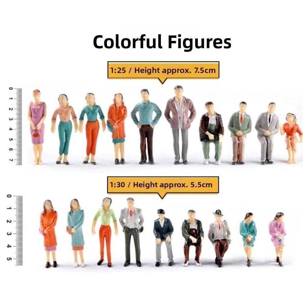 100PCS 1:75 1:87 1:100 1:150 1:200 1:300 Scale Figures Assorted Poses Action Figures Fairy Garden