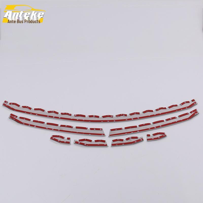 Lingpai Front Hood Center Mesh Decorative Strip & Anti-Scratch Patch - Fits 16 Models