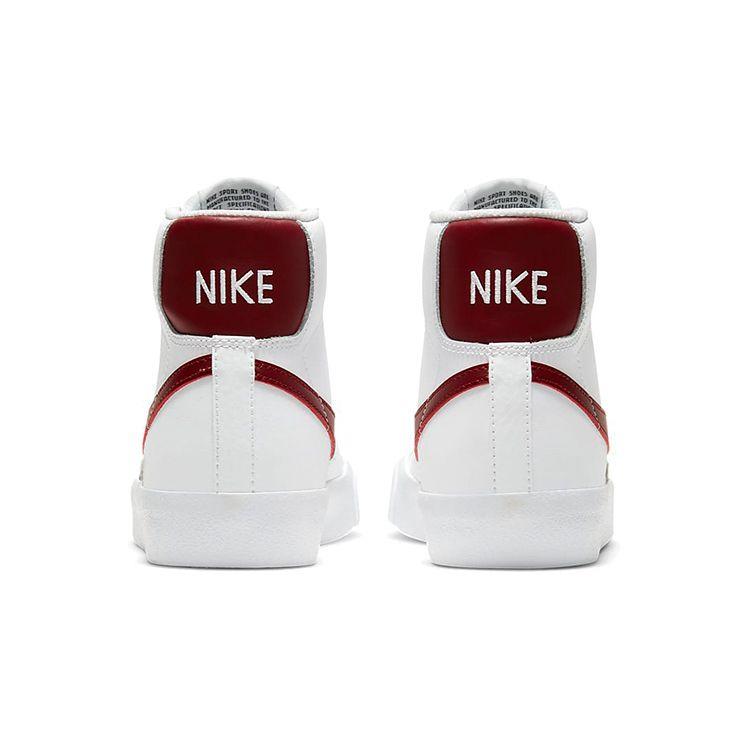 Nike Blazer Mid 77 GS White Team Red Kids Sneakers Black DA4086-102