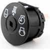 Ignition Switch 4 Position 7 Terminal w/ 2 Keys For Lawn Mower Tractor 532193350
