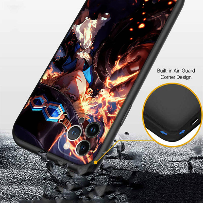 MH122 One Piece Sabo Phone Shell Case for Redmi Note 8 9 10 11 11S 10C 10X 10A 10T 9A 9C 9T 9S 8T Pro Max Plus Prime