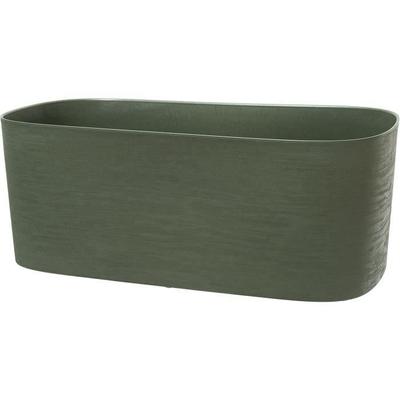 Jardinière RESPECT - Plastic - Green - Rectangular - 50x17xH19cm - With Water Reservoir - 100% Recyclable - Garden ID