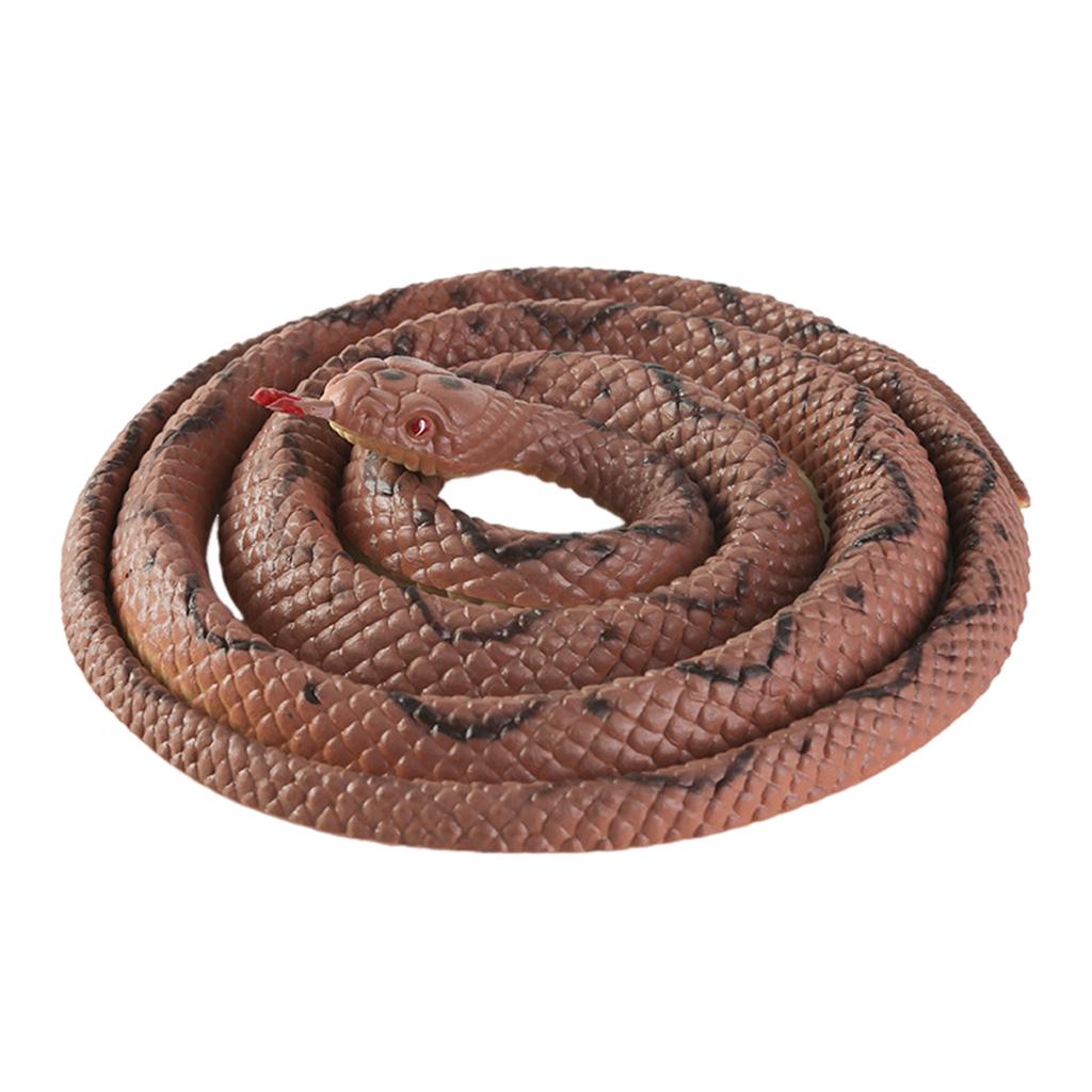 Simulation Snake Toy Garden Rubber Snakes Realistics Trick Toy For Play Pranks