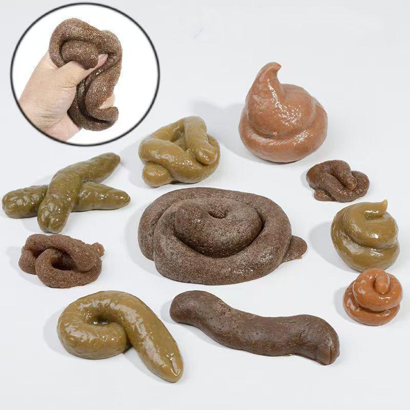 Realistic Shit Safe And Soft Plastic Fake Poop Funny Tricky Toys Pranks Gag Joke Games Party Gift Antistress Gadget Squish Toy