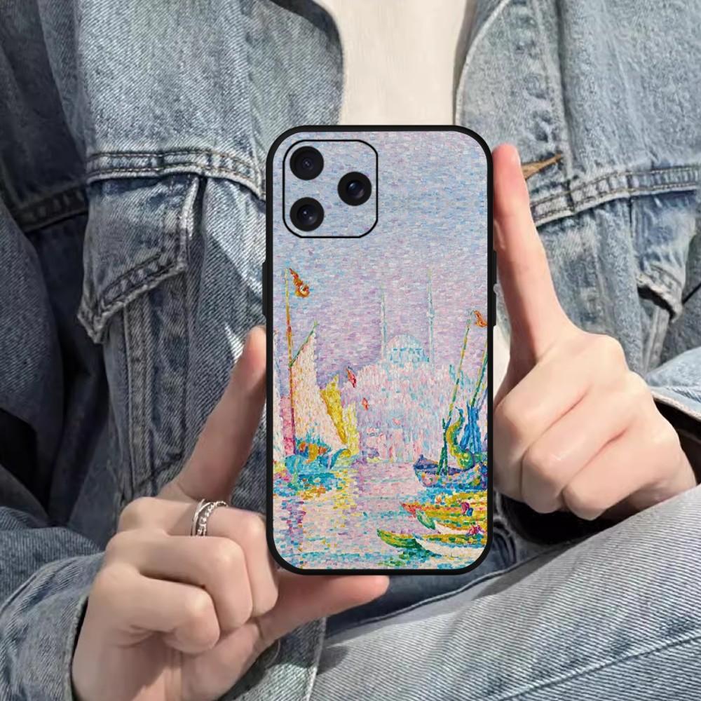 Camille Pissarro Painting Phone Case For Samsung S20 S21 S22 S23 S24 Note 20 4G 5G Plus Ultra Black Soft Shell