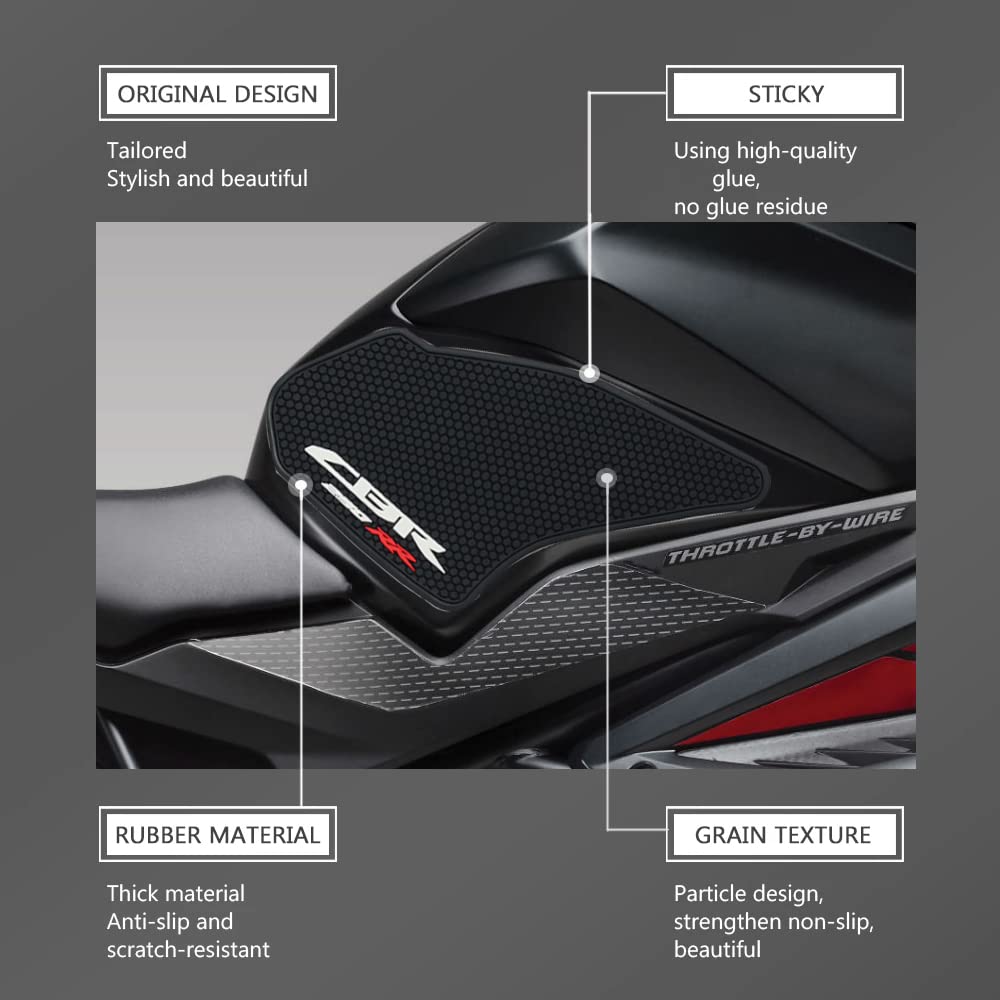 FOR CBR250RR CBR250RR CBR250 RR Side Fuel Tank Pad Tank Pad Protector Sticker Decal Gas Knee Grip Traction Pad Tank Pad CBR250RR 2017-2023