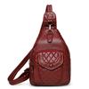 Soft Leather Shoulder Bag Women's Chest Bag Soft Leather Crossbody Bag Travel Satchel