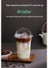 98mm PET Takeaway Cold Drink Cup with Lid - High Transparency, Thickened Disposable Cup for Coffee or Milk Tea