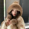 Fleece Thermal Pullover Hat Autumn and Winter Hat Women's Thickened Cold-proof Plush Hat
