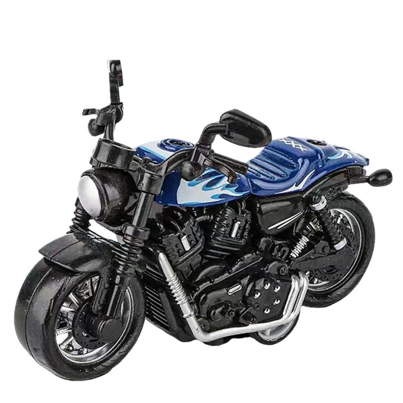 Kids Alloy Motorcycle Model Simulation Motorcycle Pull Back Toy Car Die Cast Mini Vehicles Car Toy Collectible Crafts Model Toys