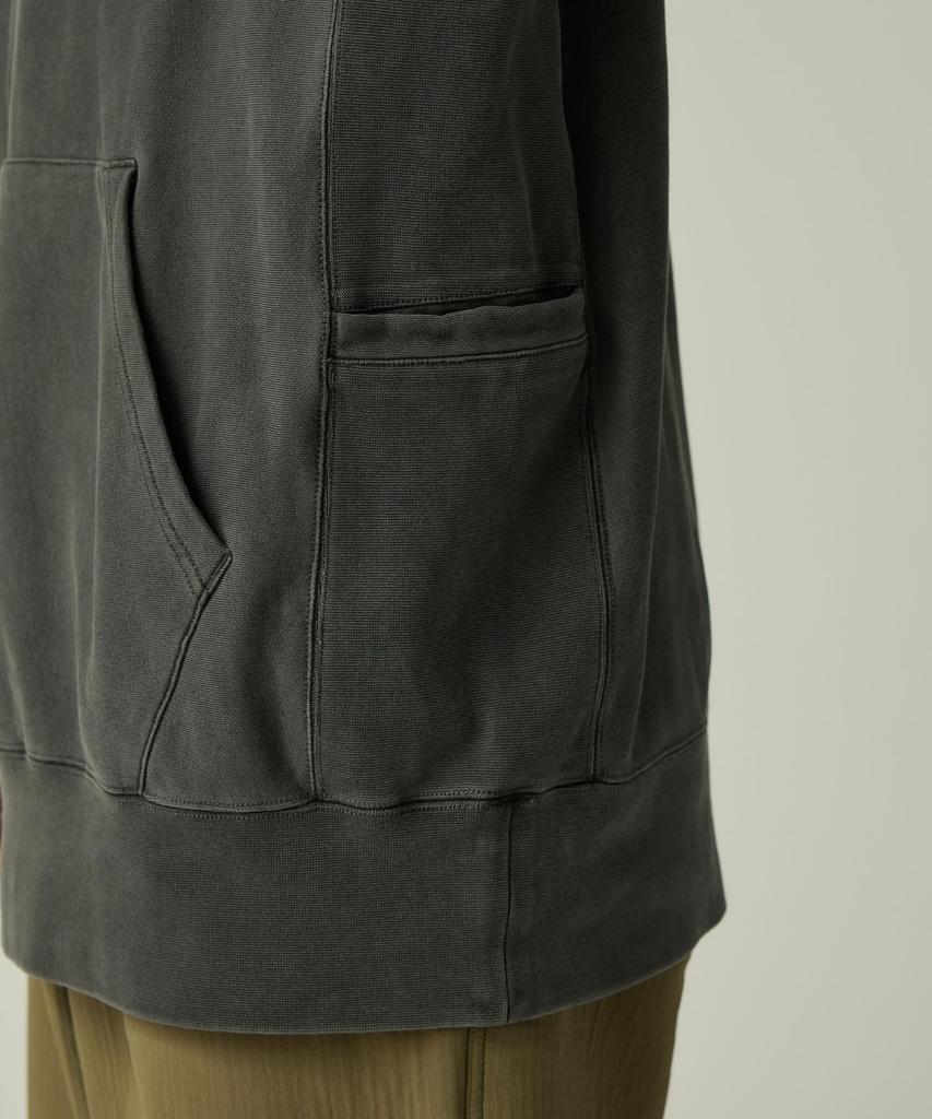 Snow Peak Garment Dyed Hoodie Large SW-25AU013, Men's/Women's, Charcoal,