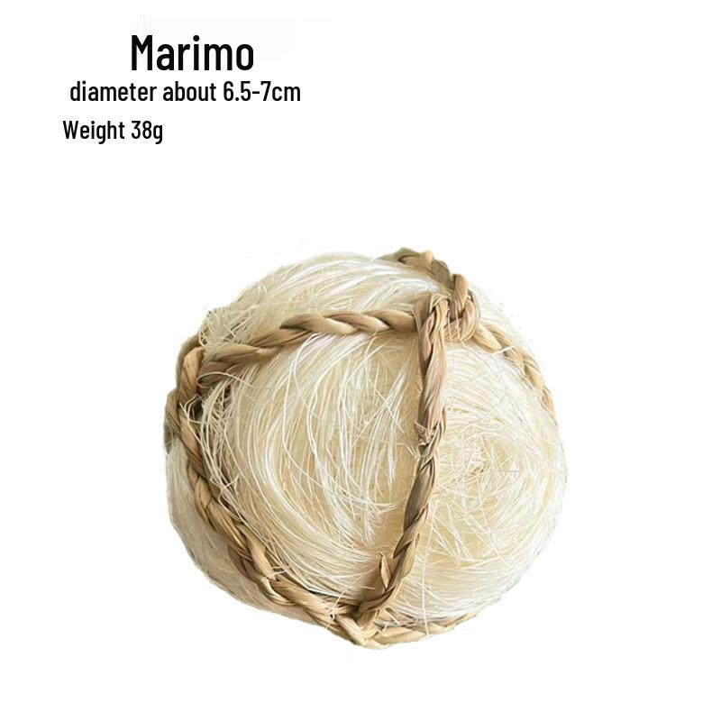 Natural Handmade Woven Rattan Teething and Chew Toy for Rabbits, Hamsters, and Chinchillas - Boredom Relief Ball
