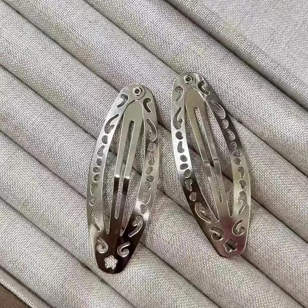 Y2K Style Women's Metal Hair Clips Set of 4/2 Fashionable BB Edge Clips for Daily Use