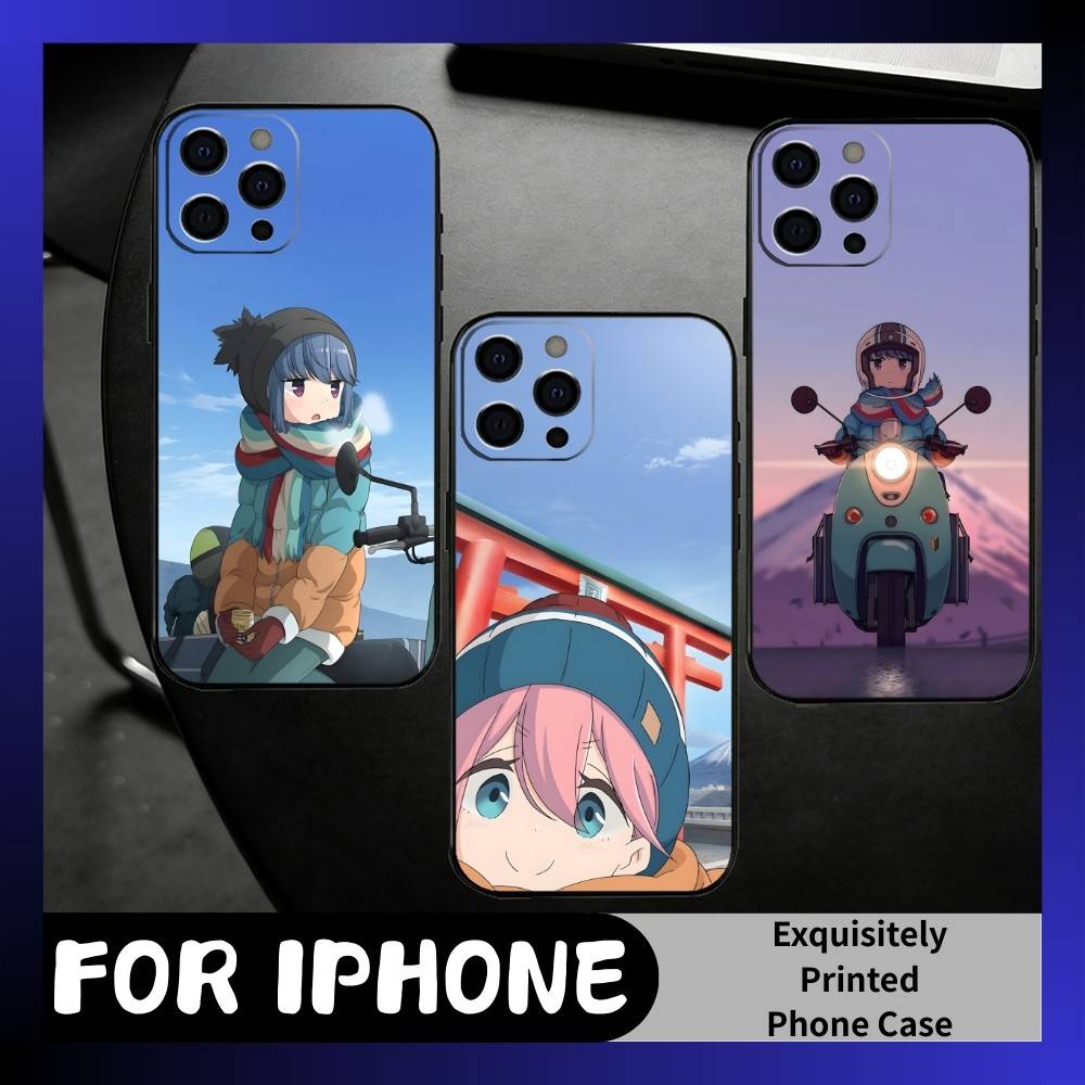 Rin Ainme L-Laid-Back C-Camp Season3 Phone Case For iPhone17,16,15,14,13,12 Plus,Max Soft Silicone Black Cover