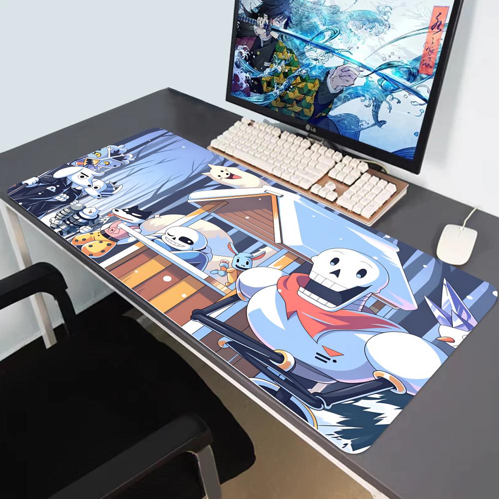 HYBXAXC Computer Laptop Mauspads Undertale Großes Gaming-Mauspad Tastaturpads Schreibtischunterlage PC-Gamer-Mausmatte Silikon-Mauspad