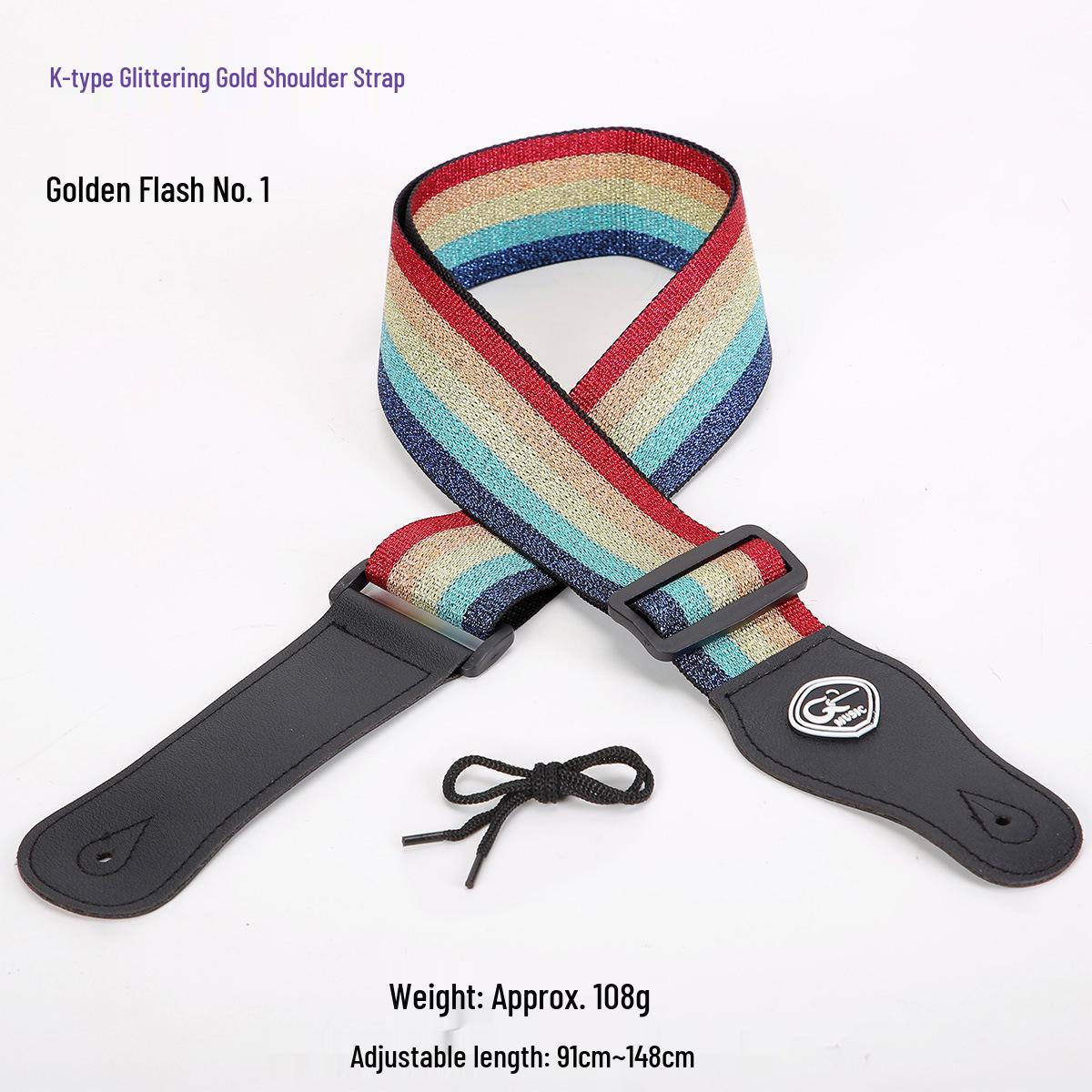 

Personalized Polyester Guitar Strap for Folk, Electric, Classical, and Bass Guitars