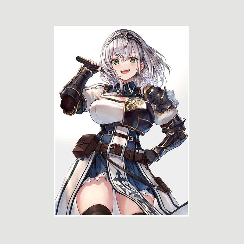 Genshin Impact Series Posters White Paper Anime Girl Poster Mural Home Decor Study Bedroom Bar Cafe Decoration Painting Wall Art Prints