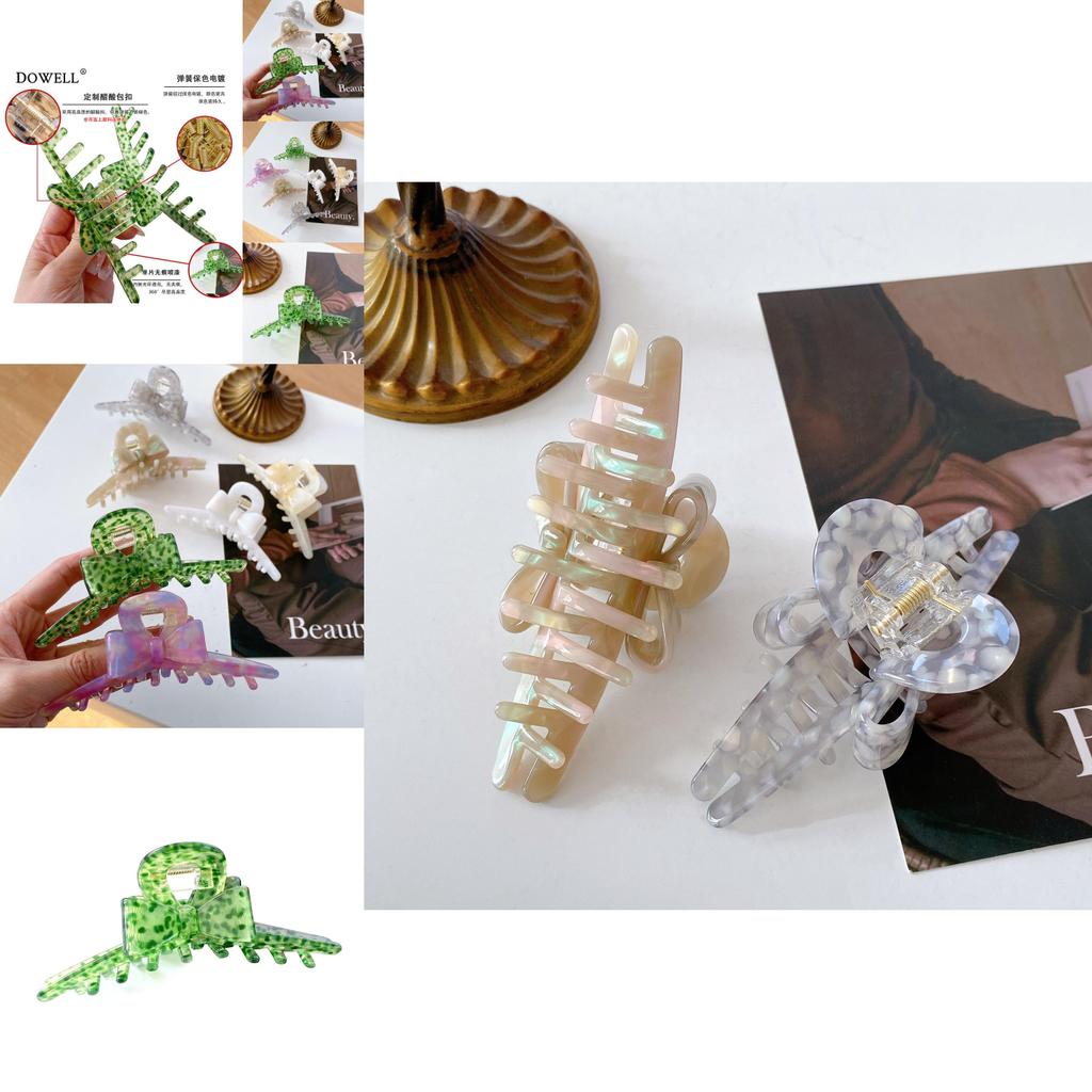 Trendy Acetate Hair Claw Clip In Fresh Sweet Korean Style Available In Multiple Colors