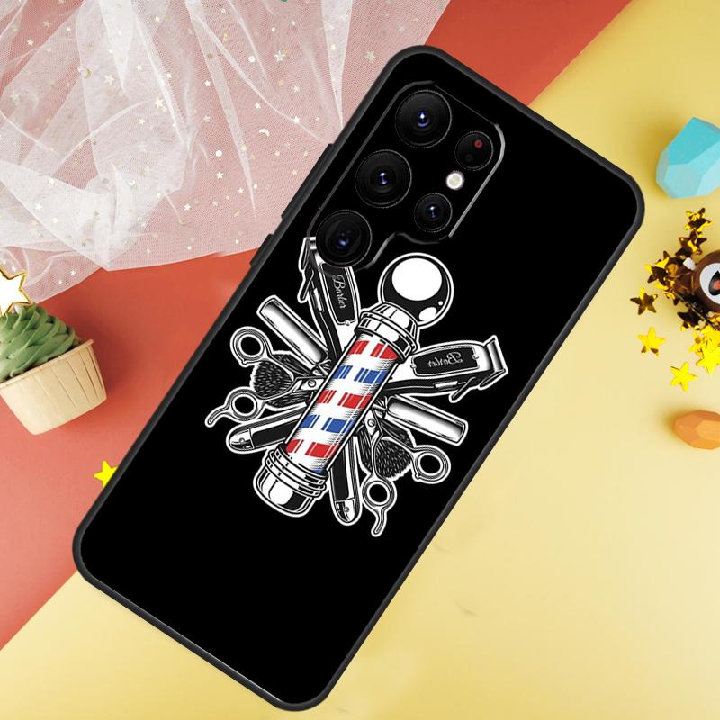 Hairdresser Barber Scissors Phone Case For Samsung Galaxy S26 S25 S24 S21 S20 S22 S23 Ultra S10 Plus S25 FE Cover Coque