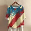 Womens Spring Tops Casual Printed Short Sleeve T Shirts for Women Loose Fit Summer Shirts for Women Dressy Tops for Women