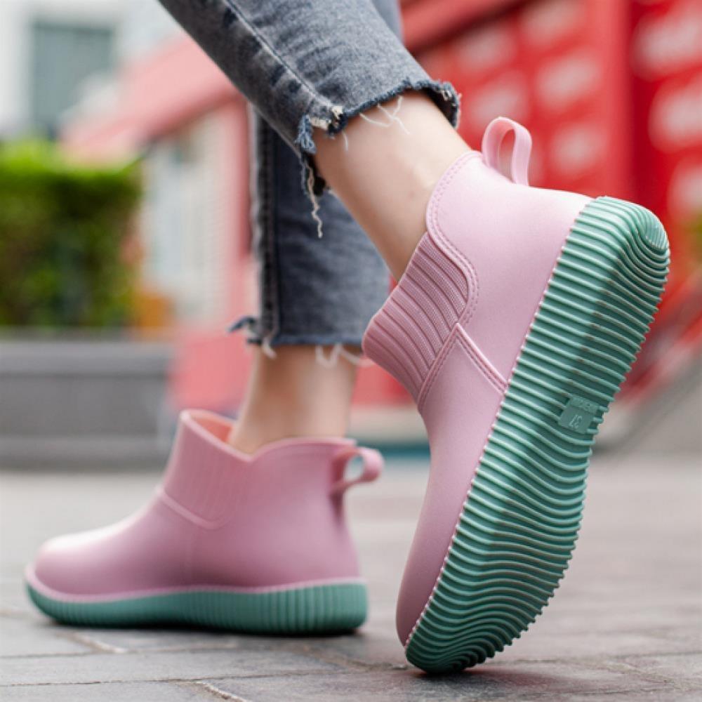 New ArrivalS Open Run Women S Waterproof Ankle Rain bootS Short Pvc