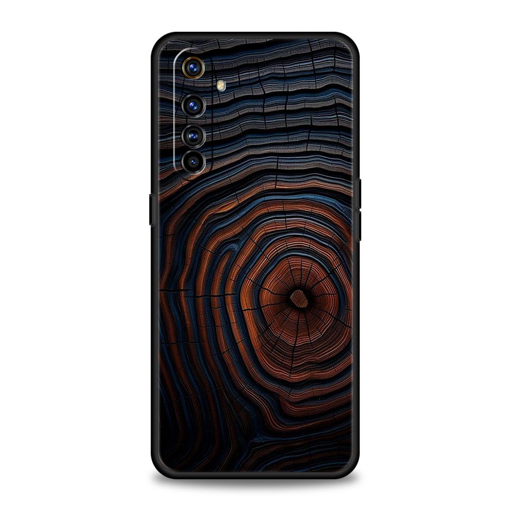 Phone Case For Oppo A17 A31 A54 A57 A78 A79 A80 A98 Find X5 X6 Reno 7 8 10 11 12 13 F Pro Soft TPU Cover Retro Forest Brown Wood