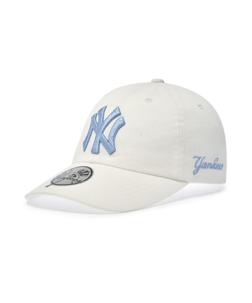 Emelbi Signature Unstructured Ball Cap Ny (Ivory)
