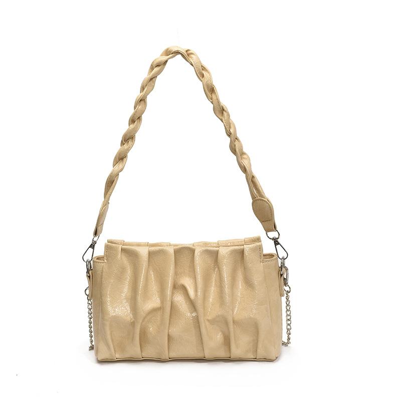Women's Bag Fashion Pleated Armpit Bag Versatile New Shoulder Bag Messenger Bag