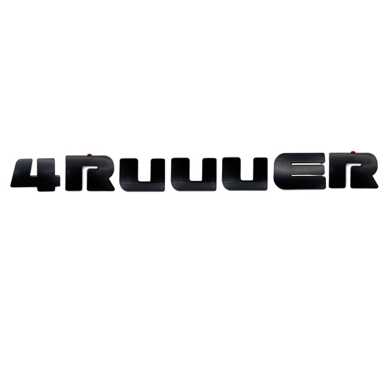 3D ABS 4Runner Letters Emblem Badge Sticker Rear Tailgate Trunk Logo Decal Car Styling Exterior Accessories For Toyota 4Runner
