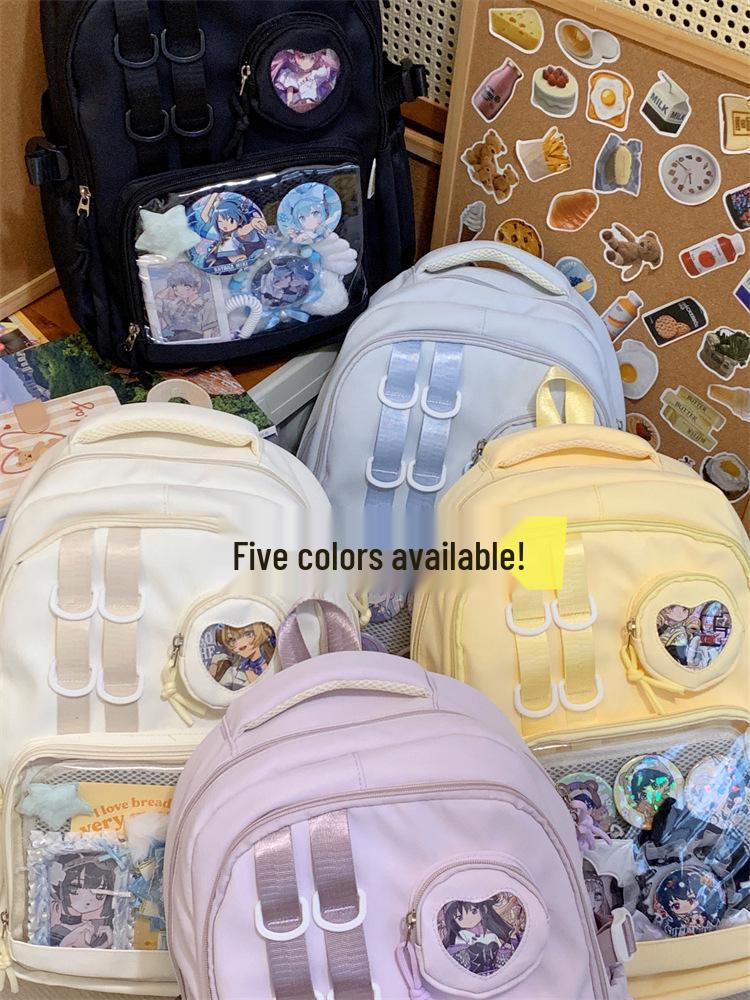 Anime Style Ita Bag Backpack for Girls – Large Capacity Shoulder Bag for Middle and High School Students