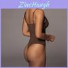 Sexy engan anliegender Body für Damen mit rückenfreiem V-Ausschnitt für den Sommer-Streetwear-Stil