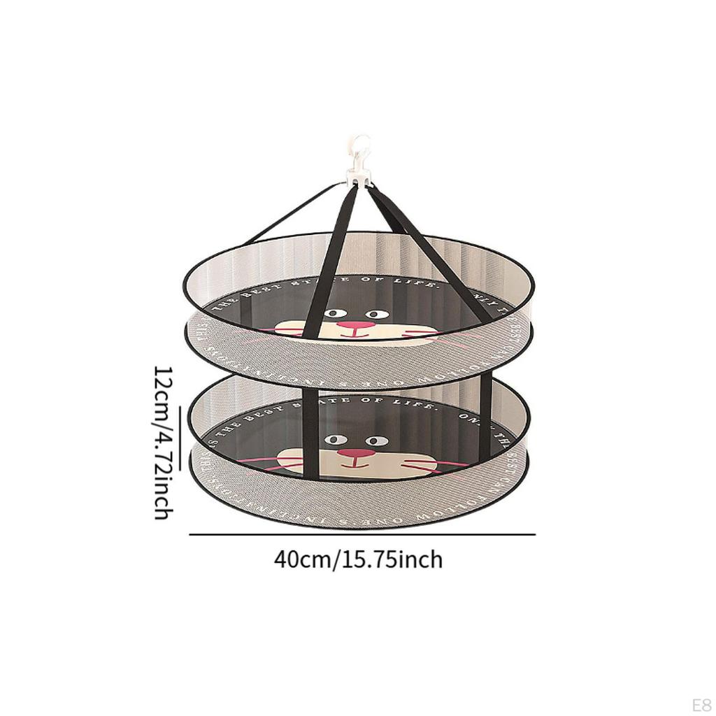 Clothes Hanging Dryer Rack Sweater Drying Folded Flat Mesh Net Dry for Laundry Indoor