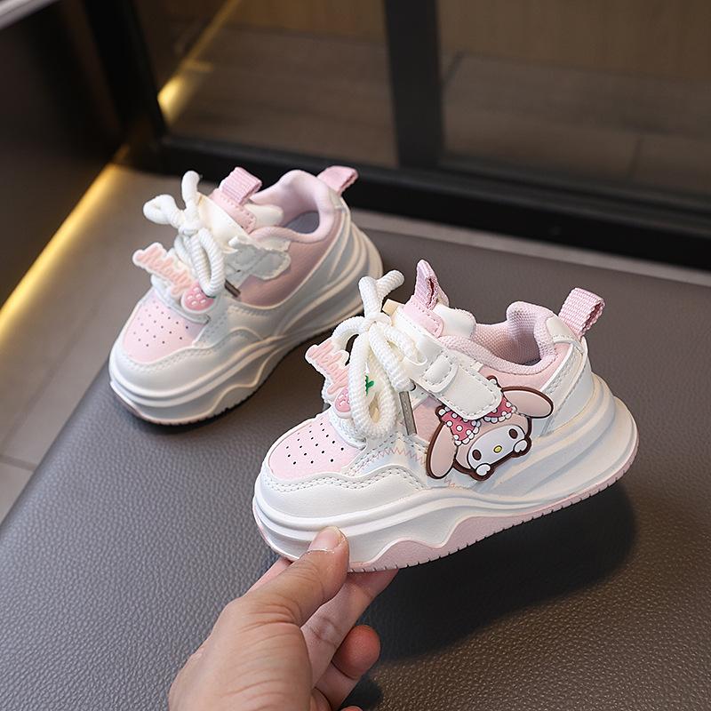 

New Spring and Autumn Children s Sneakers, Girls Sports Shoes, Kuromi Cartoon Kids Shoes, Breathable Soft Sole Casual Shoes5 21-25Take a photo with on розовый