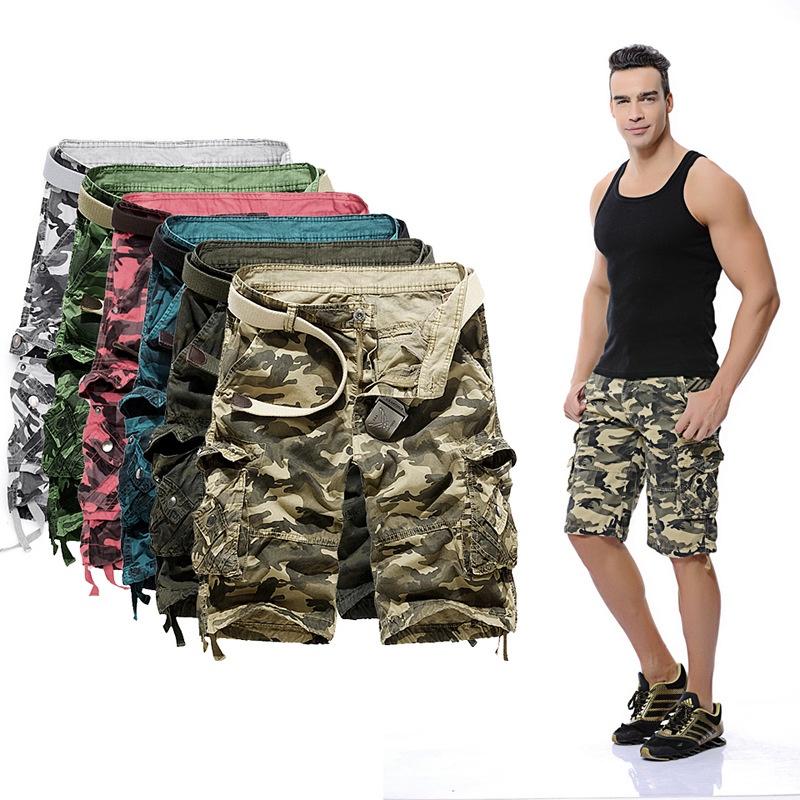 Premium Quality Men Sport Camouflage Cargo Shorts With Military Combat Design