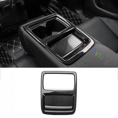 For Honda Accord 2018-2022 Carbon Fiber ABS Trim Rear Armrest Water Cup Cover