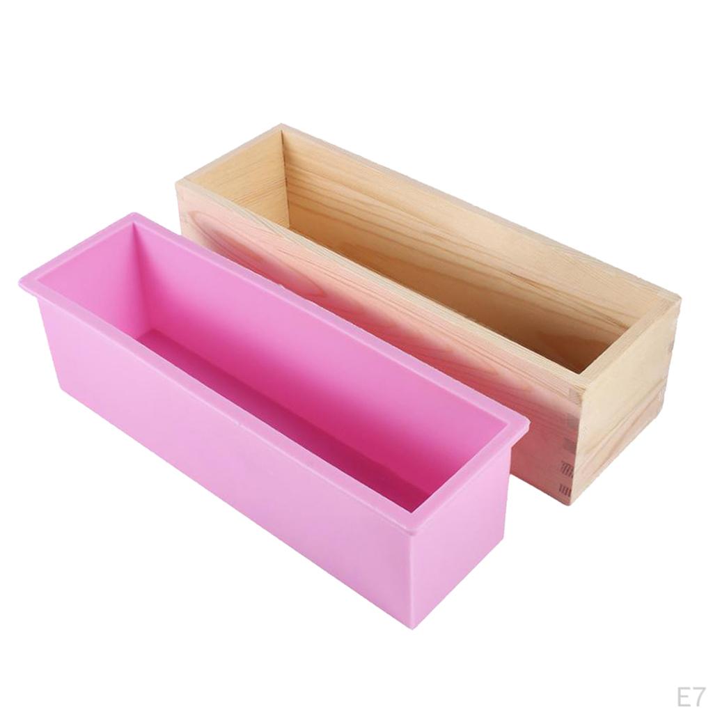 Flexible Rectangular Soap - Loaf with and Lid DIY Tool for Soaps Cake Making Supplies Silicone,
