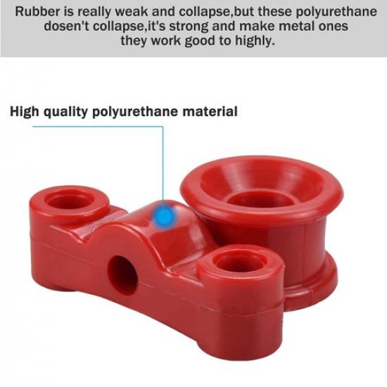 B Series Polyurethane Shifter Linkage Bushing Kit Red for Civic Dohc B16 B20 B18
