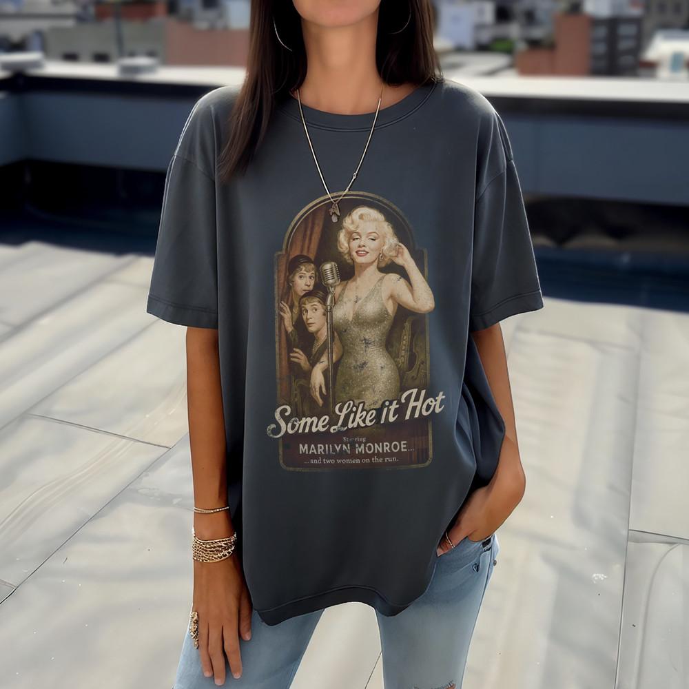 Some Like It Hot TShirt | Marilyn Monroe Vintage Movie Tee | Classic Hollywood Unisex T-Shirt M