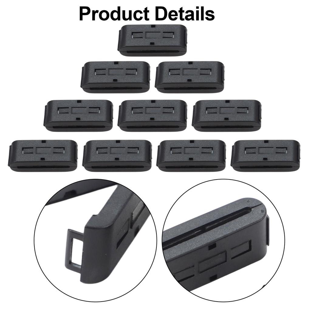Ferrite Cores for Electromagnetic Interference Reduction 10PCS Clip Set Designed for USB Mouse and Keyboard Cables