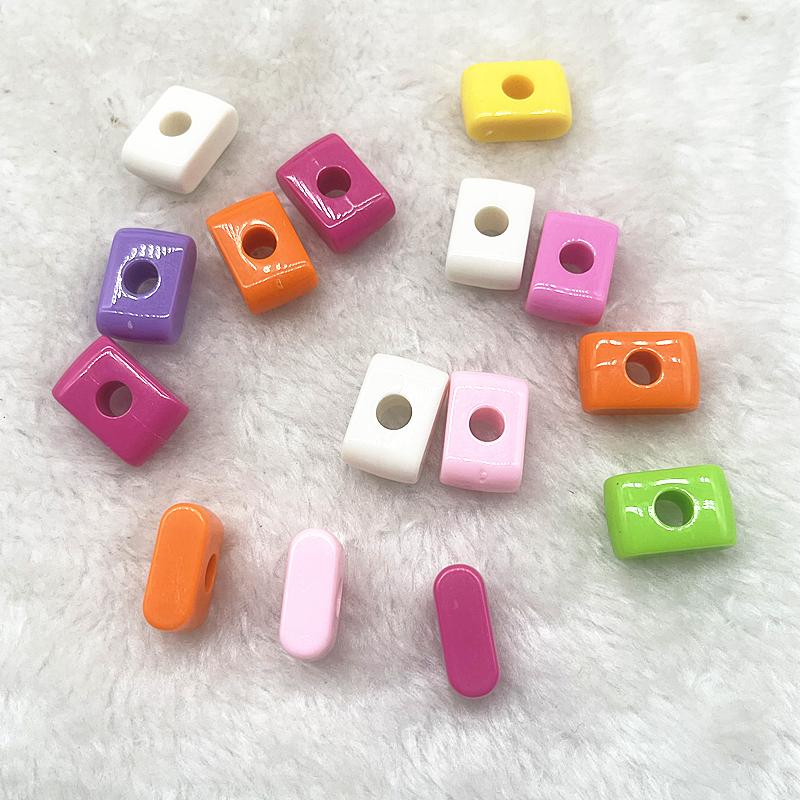 10pcs 20mm Mixed Alphabet Letter Beads Big Hole Charms Beads for Making Jewelry Diy Handmade Key Chain Accessories
