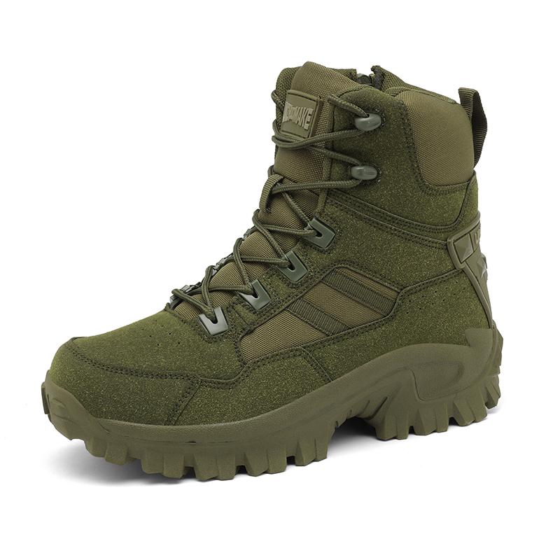 Men's New Big Size High Top Outdoor Style Breathable and Comfortable Anti-slip Shock Absorption Fashion Trend Combat Boots