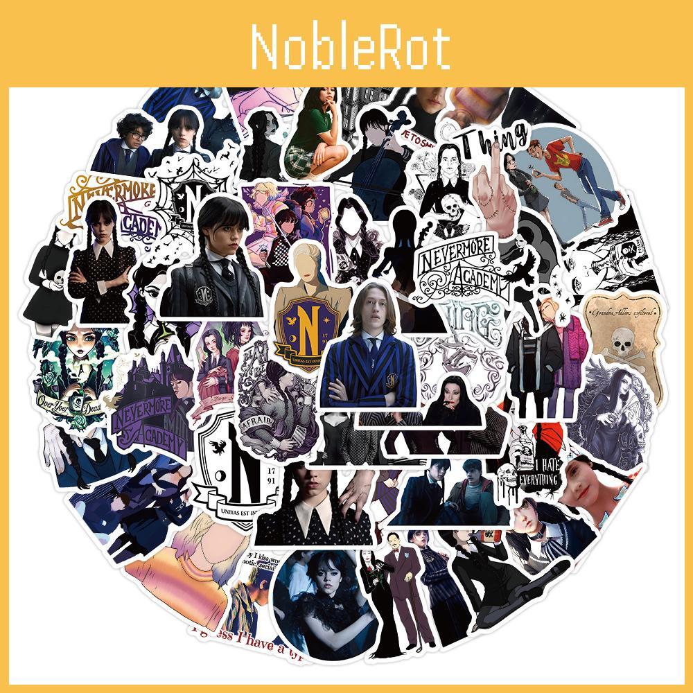 50100pcs The Addams Family Stickers Waterproof Reusable Decor Gift