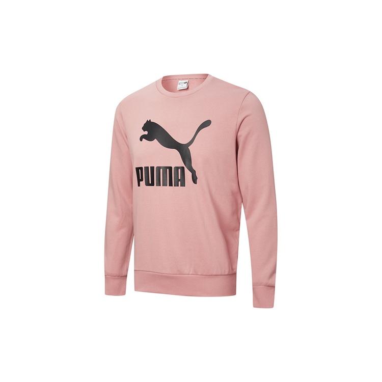 PUMA Casual Sports Round Neck Pullover Pink Men s 599296-14 M