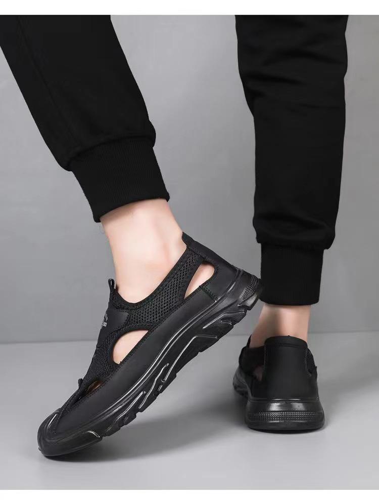 Men's Non-Slip Sports Casual Beach Shoes: Stylish Summer Breathable Mesh Sandals