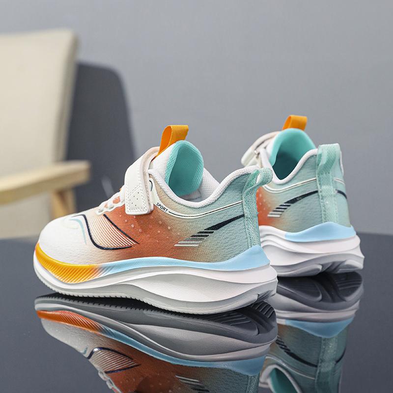 new men's middle and large children's shoes Velcro elementary school running shoes springback children's casual shoes