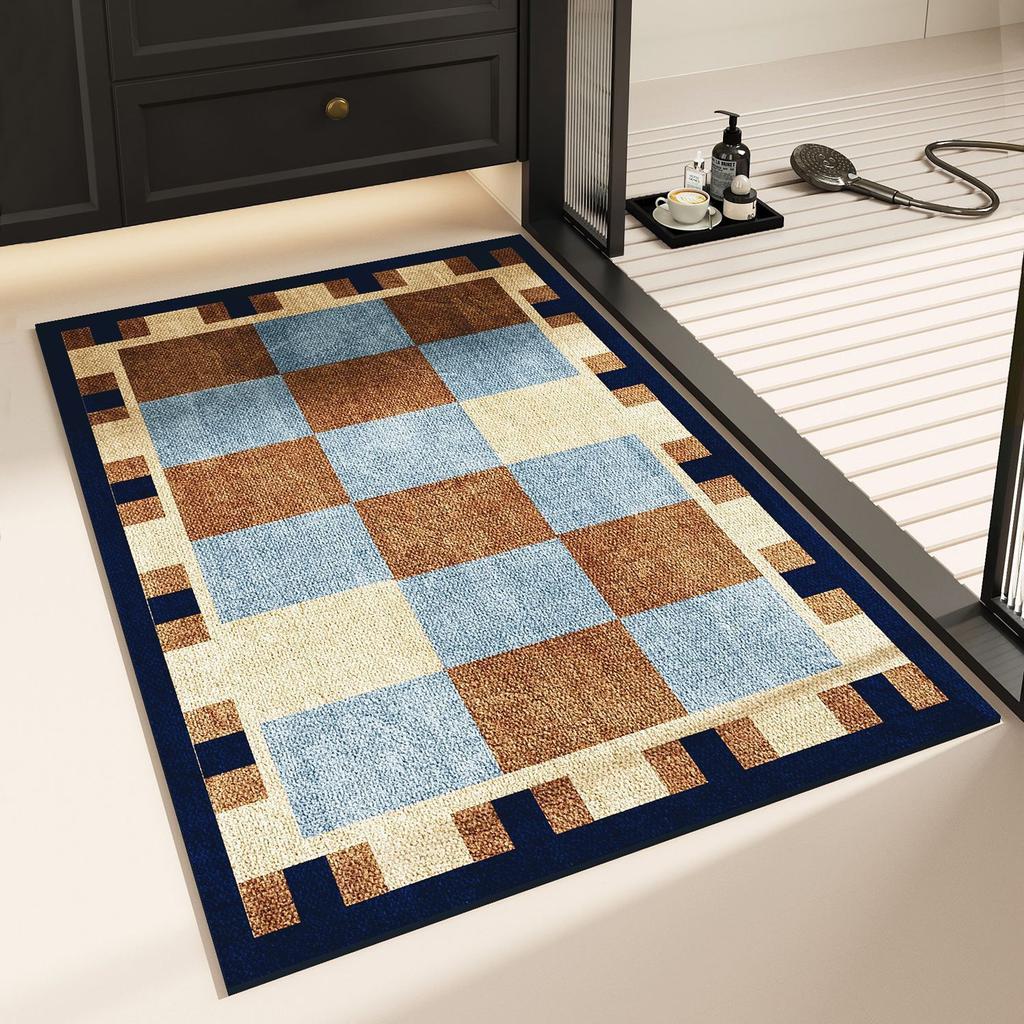 Diatom Mud Floor Mat Antique Water Absorption Quick Drying Bathroom Floor Mat Can Be Scrubbed Wear-Resistant Dirt-Resistant Non-Slip Pad Easy To Take