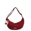 Small Faux Suede Animal Print Bag With Zipper Closure For Casual Daily Use