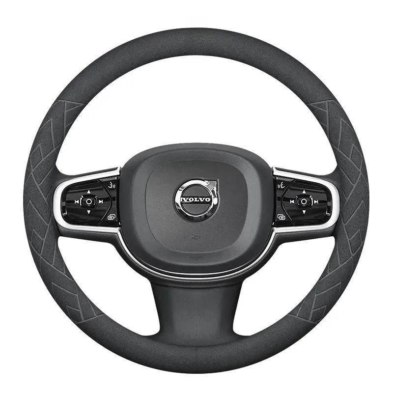 Suede Plush Steering Wheel Cover for Volvo XC60, XC90, S90, S60L, V60, V40